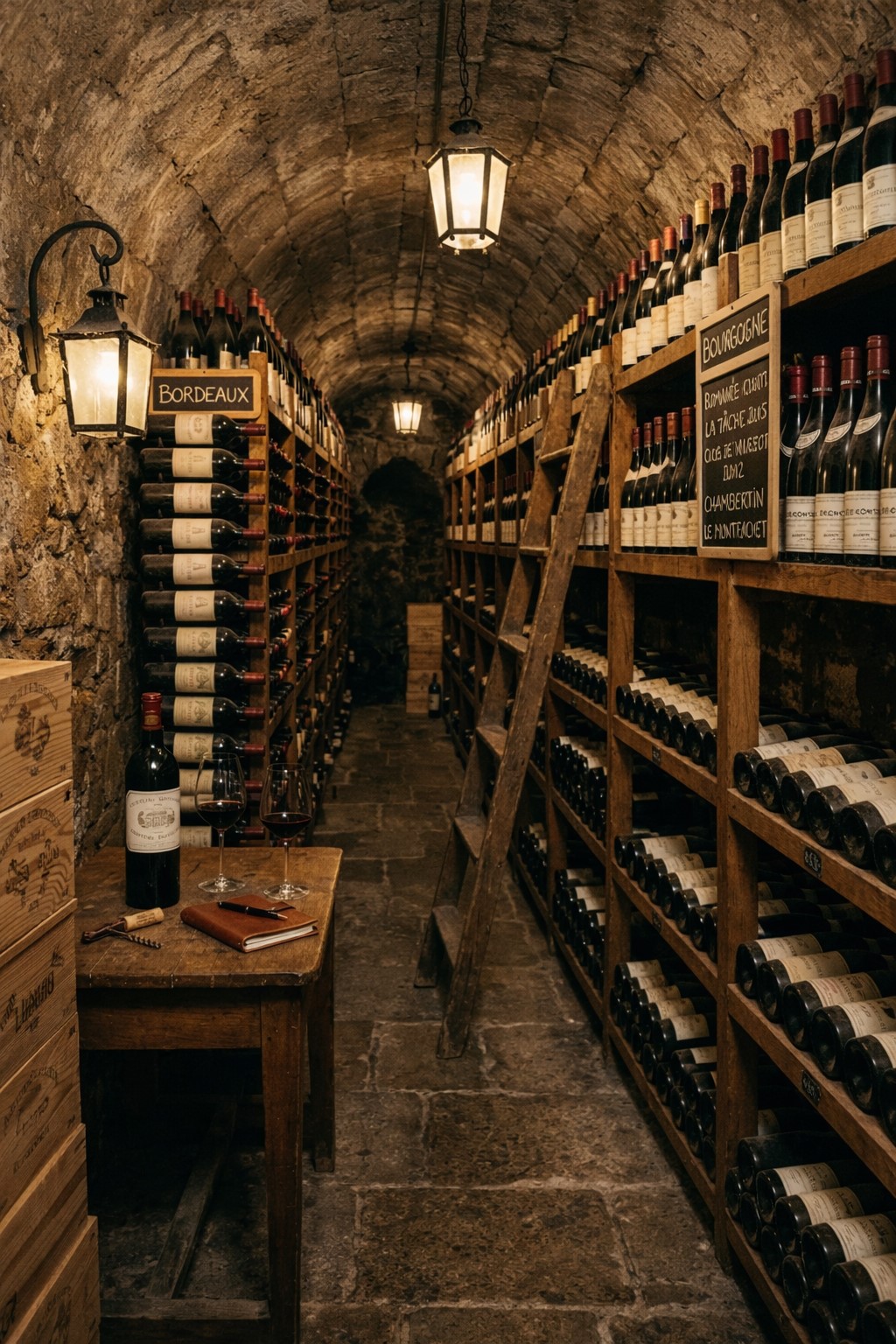 Wine cellar storage — private collection