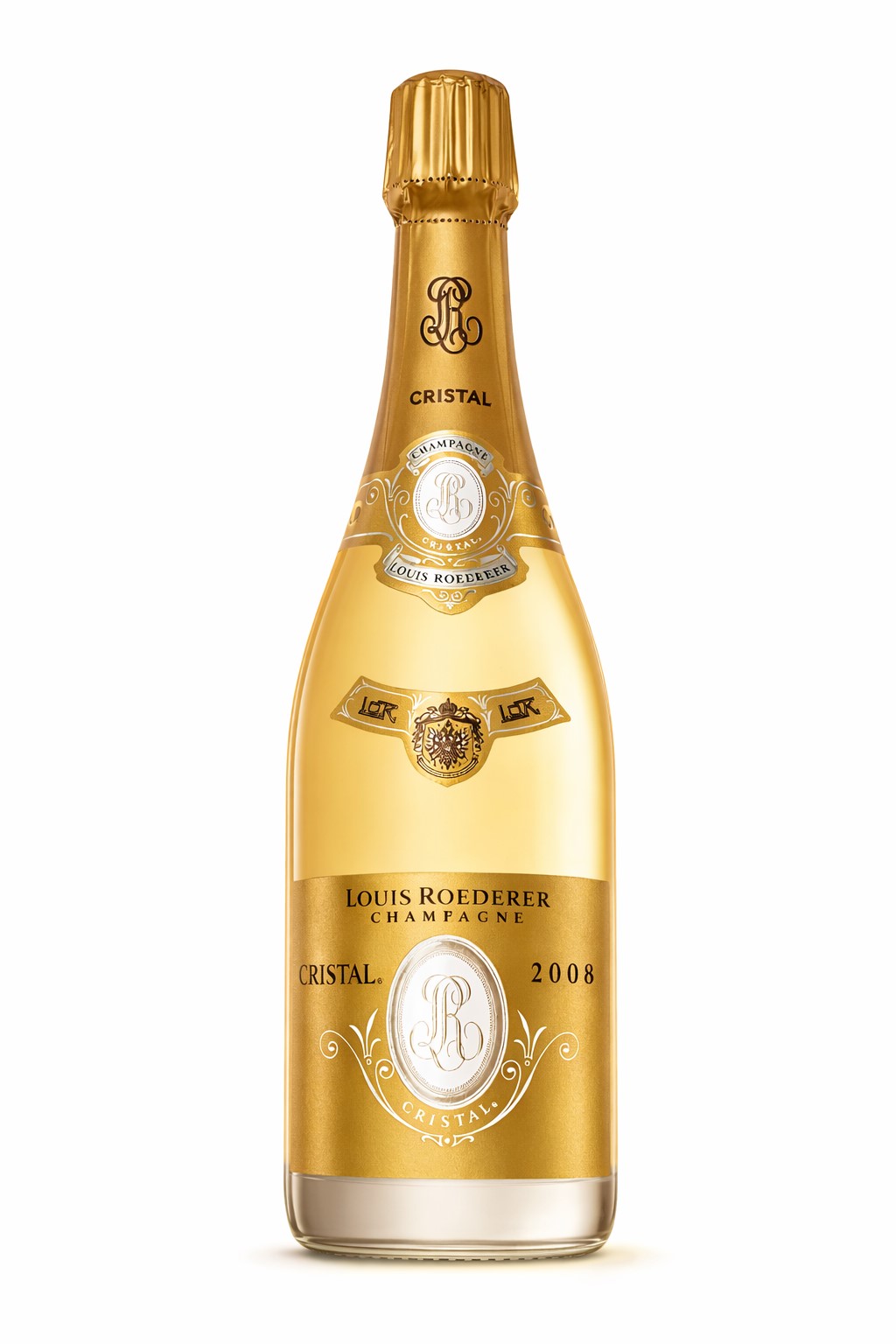 Prestige champagne bottles in a luxury setting